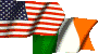 US & Irish Flags